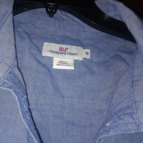 VINEYARD VINES Border Striped Oxford Striped Dress - Picture 8 of 9